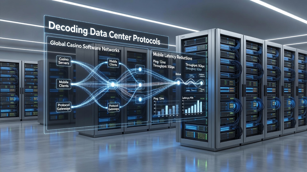 Network diagram showing edge computing nodes reducing latency for mobile casino sessions