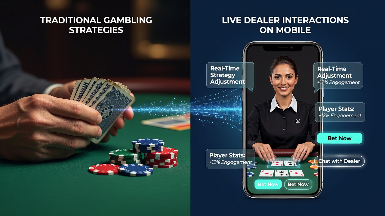 Close-up of smartphone screen showing live roulette wheel and dealer interaction during a mobile session